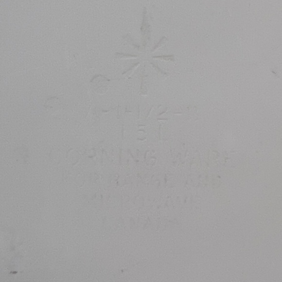 Corningware 3 pc. Cornflower sauce pot, pie plate and 1,5L oven pot. - Picture 10 of 10